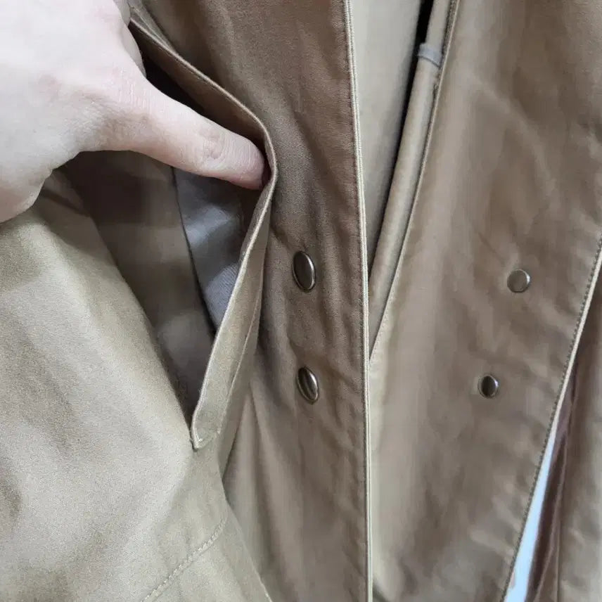 [BUNJANG] SYSTEM Hooded Long Coat (55) Oversized Fit / 시스템 후드 롱 코트 55 오버핏