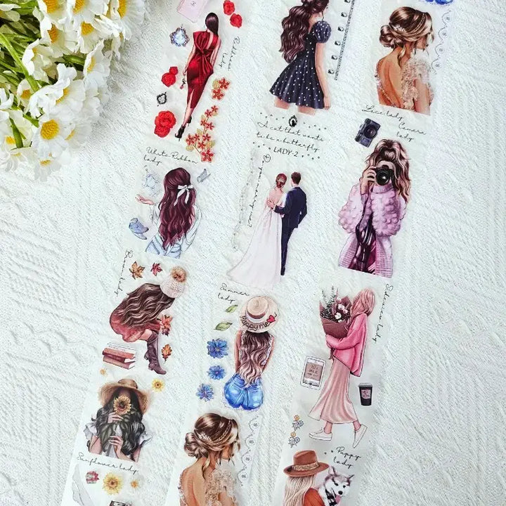 [BUNJANG] Vintage Character Washi Tape / 인물 마테컷:)빈티지다꾸/감성다꾸/다꾸