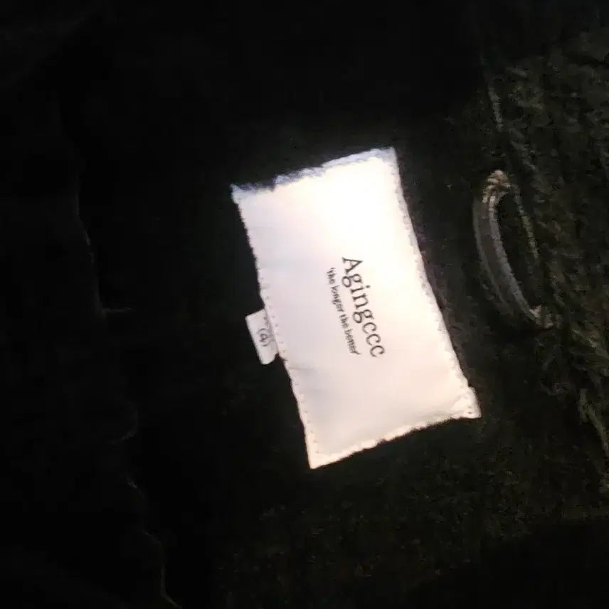 [BUNJANG] A-CCC Black Leather Mustang Jacket XL / 에이ccc블랙 가죽 무스탕 자켓 xl