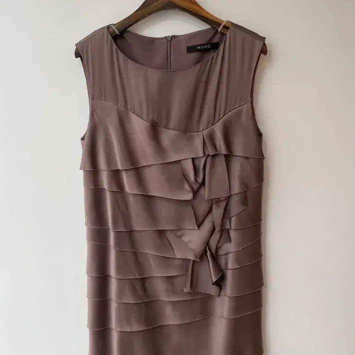 [BUNJANG] MOGG Satin Layered Dress / MOGG 모그 새틴 레이어드 원피스