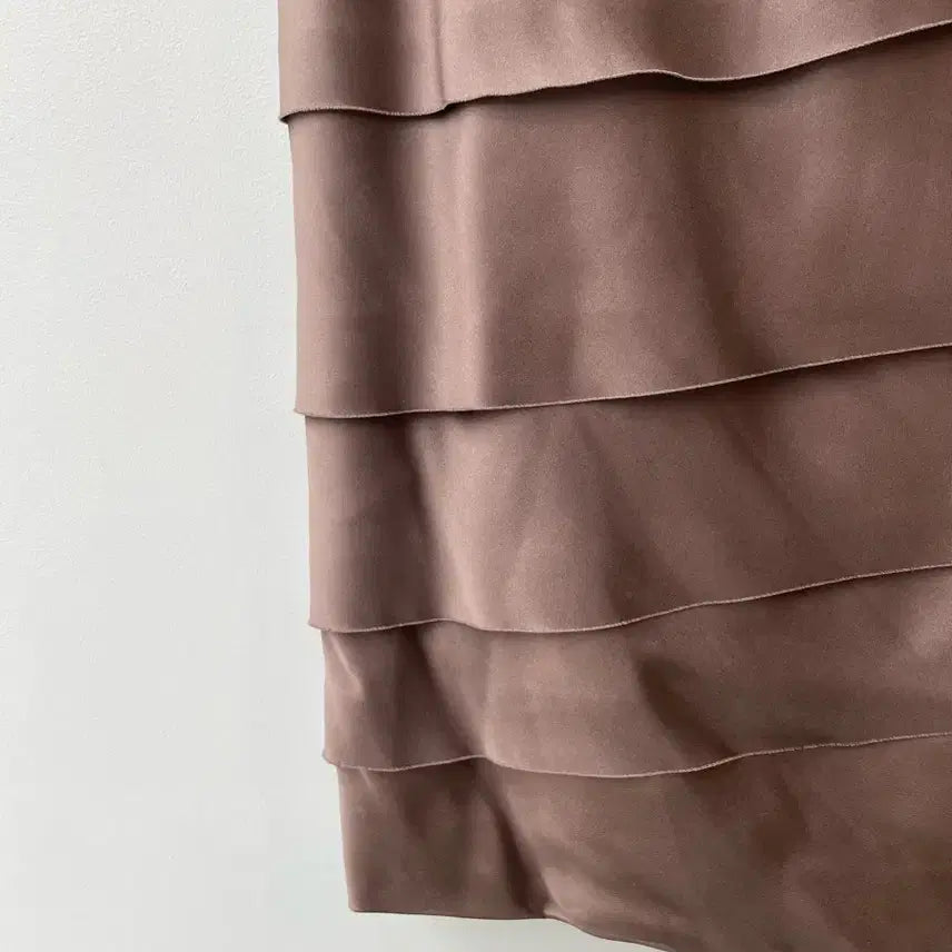 [BUNJANG] MOGG Satin Layered Dress / MOGG 모그 새틴 레이어드 원피스