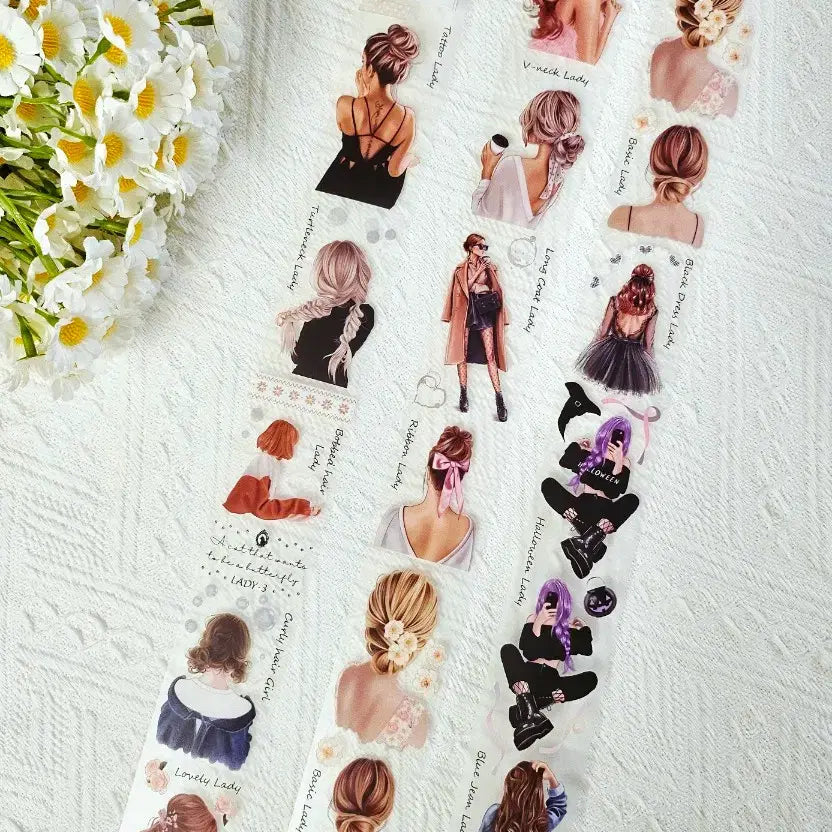 [BUNJANG] Vintage Aesthetic Masking Tape / 인물 마테컷:)빈티지다꾸/감성다꾸/다꾸