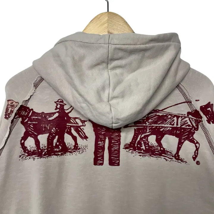 [BUNJANG] Levi's Red Tab TYPE1 Printed Hoodie Zip-up / 리바이스 레드탭 TYPE1 프린팅 후드집업