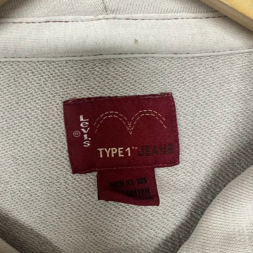 [BUNJANG] Levi's Red Tab TYPE1 Printed Hoodie Zip-up / 리바이스 레드탭 TYPE1 프린팅 후드집업