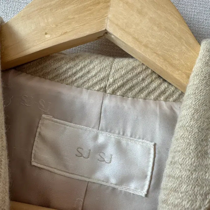 [BUNJANG] SJSJ Hooded Spring Coat Ivory 55 / 한섬 SJSJ 봄 후드 코트 아이보리 55 사이즈