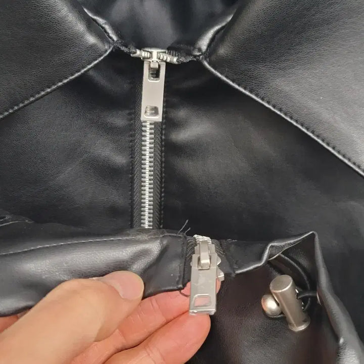 [BUNJANG] Irony Leather Jacket / [100/L] 아이러니 포르노 레더 자켓