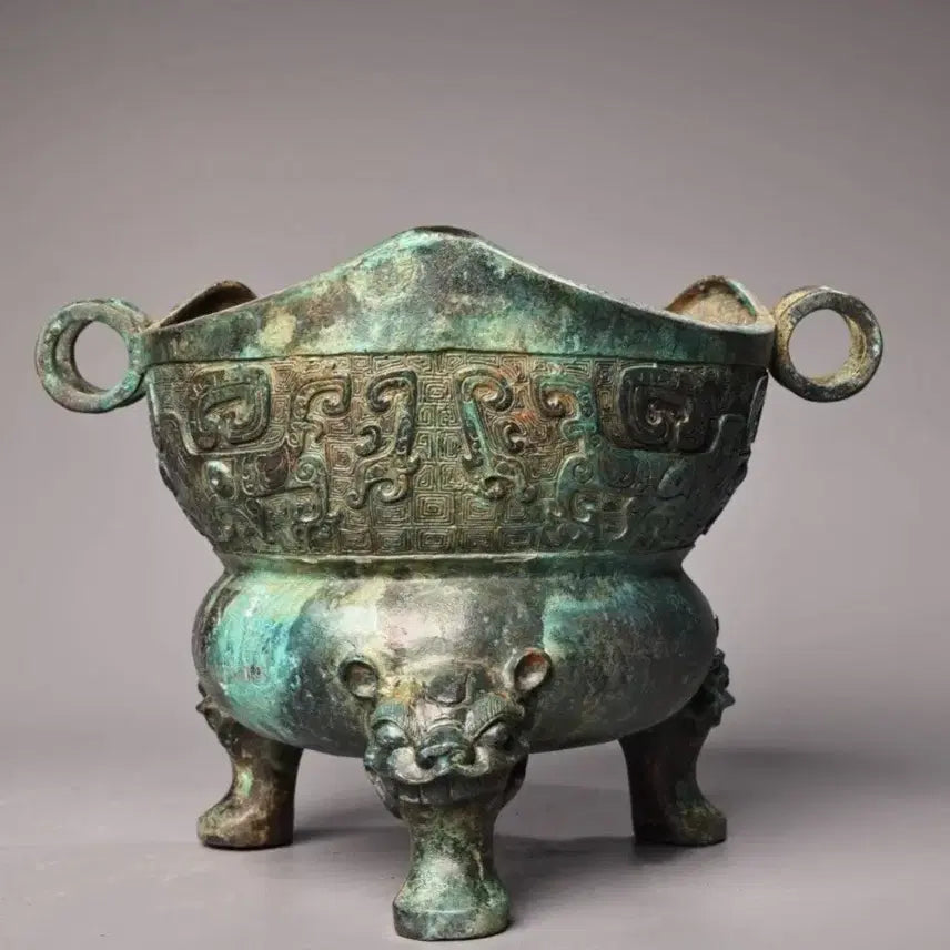 [BUNJANG] Bronze Goblin Mask Incense Burner / 청동 귀면(도깨비문) 화로!