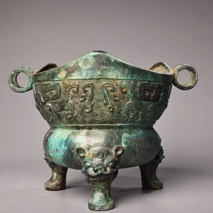 [BUNJANG] Bronze Goblin Mask Incense Burner / 청동 귀면(도깨비문) 화로!