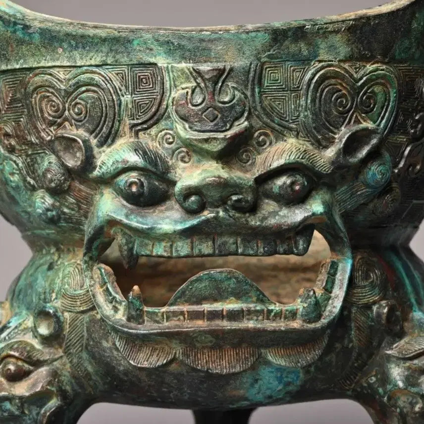 [BUNJANG] Bronze Goblin Mask Incense Burner / 청동 귀면(도깨비문) 화로!