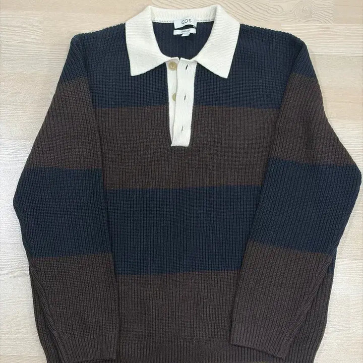 [BUNJANG] COS Wool Blend Rugby Polo Knit / [XL] COS 코스 울 블렌드 럭비 폴로 니트