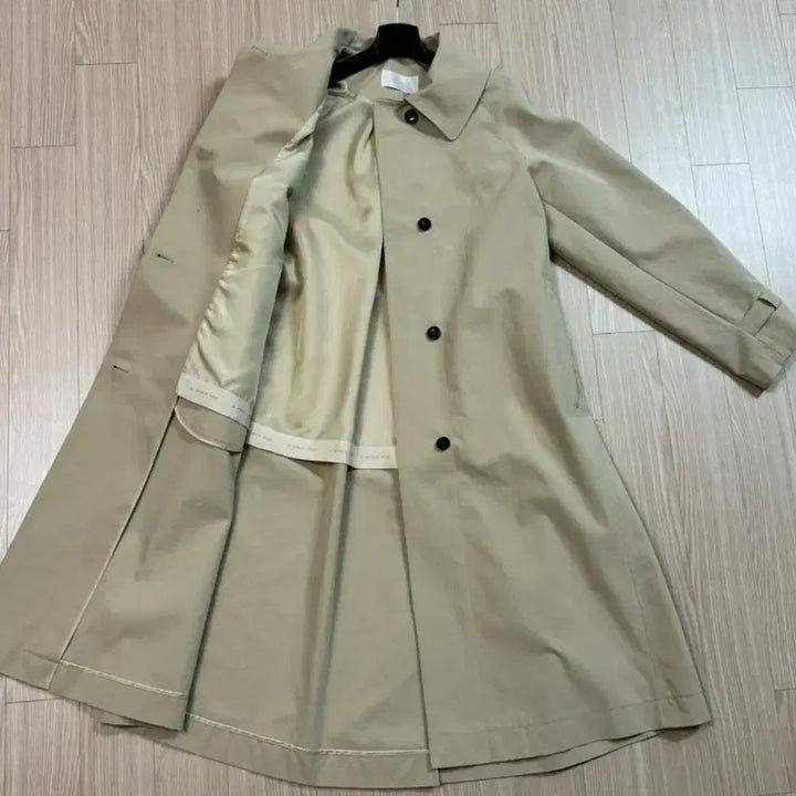 [BUNJANG] SJSJ Sand Beige Belted Trench Coat / SJSJ 샌드베이지 벨티드 트렌치 코트 55 한섬 시스템