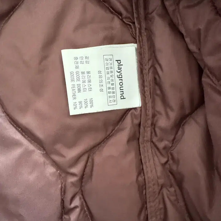 [BUNJANG] Playground Quilted Vest Brown Goose Down / 플레이그라운드 퀼팅 조끼 브라운 패딩 베스트