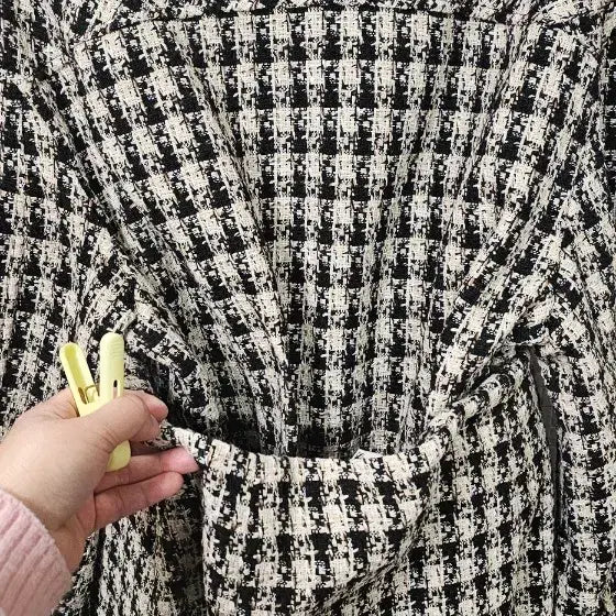 [BUNJANG] Spao Tweed Setup - Black and White / 스파오 트위드 셋업 M/L