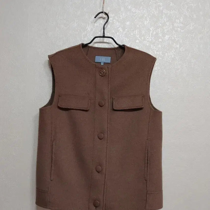 [BUNJANG] LBL Handmade Brown Wool Vest / LBL핸드메이드 브라운 모직 조끼