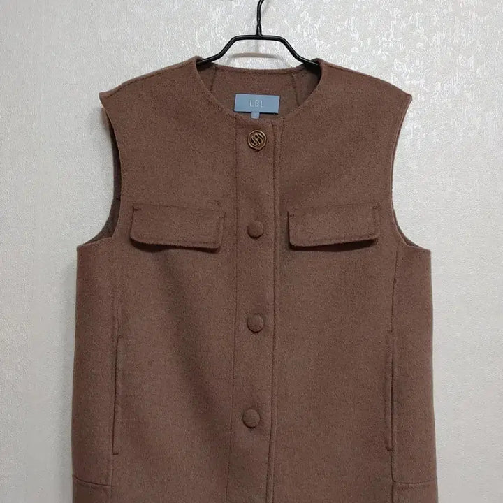 [BUNJANG] LBL Handmade Brown Wool Vest / LBL핸드메이드 브라운 모직 조끼