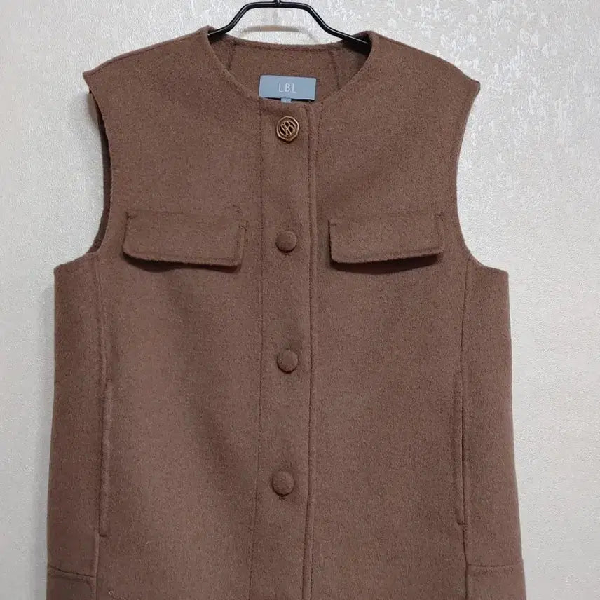 [BUNJANG] LBL Handmade Brown Wool Vest / LBL핸드메이드 브라운 모직 조끼