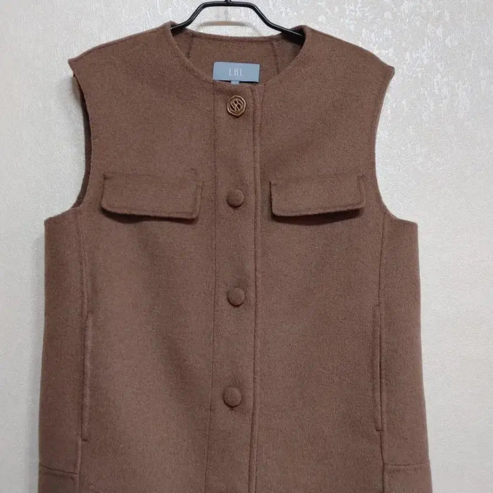 [BUNJANG] LBL Handmade Brown Wool Vest / LBL핸드메이드 브라운 모직 조끼