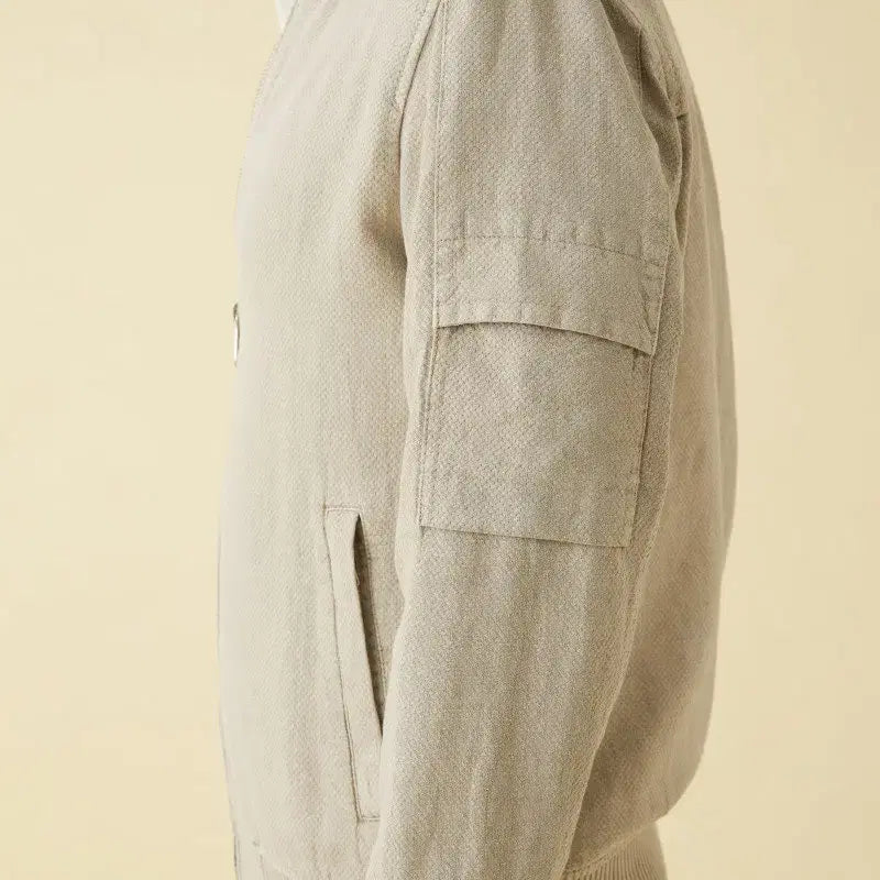 [BUNJANG] Daks Men's Garment Dyed Beige Jumper / 닥스 남성 가먼트다잉 간절기 점퍼 베이지 115 새제품