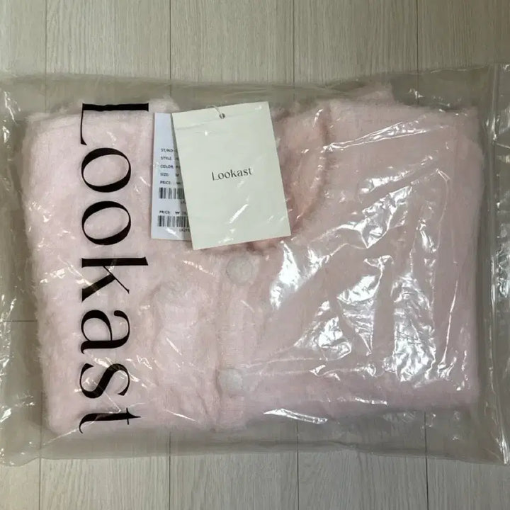 [BUNJANG] Lookast Pink Fur Cardigan / 룩캐스트 핑크 퍼 가디건 M 새상품