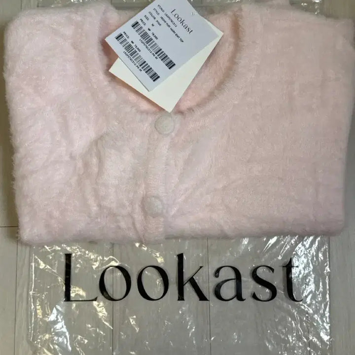 [BUNJANG] Lookast Pink Fur Cardigan / 룩캐스트 핑크 퍼 가디건 M 새상품
