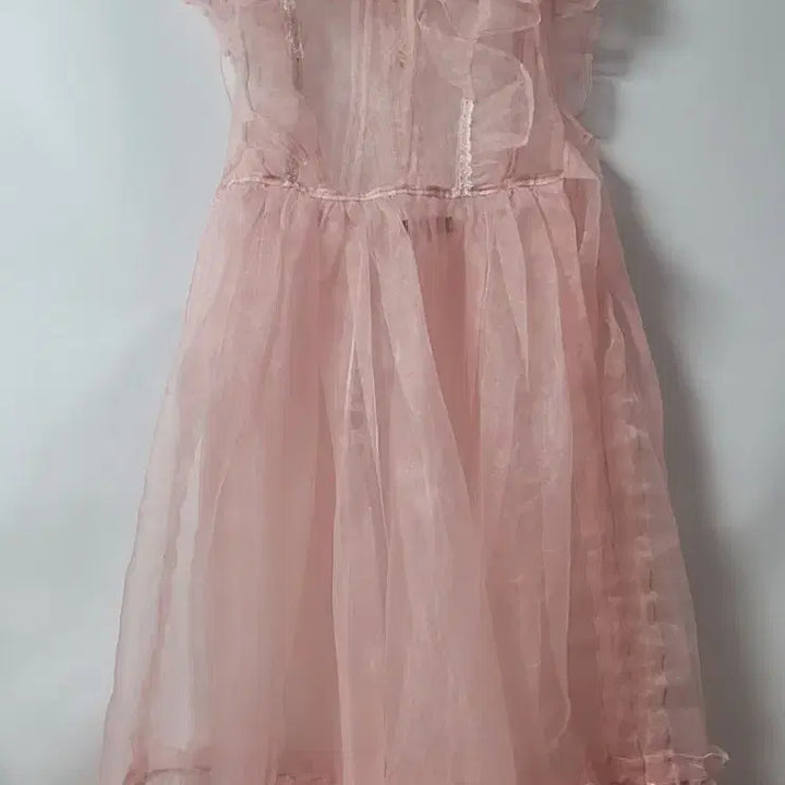 [BUNJANG] Muguet Tablier Pink Organza Apron / 뮤게 타블리에 핑크(오간디 에이프런)