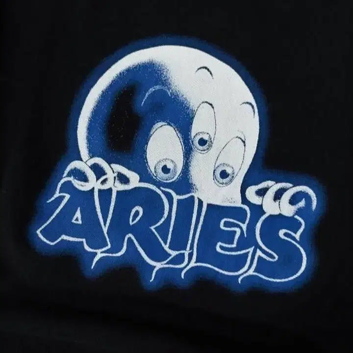 [BUNJANG] Aries Casper Character Black Sweatshirt / Aries 아리스 캐스퍼 캐릭터 맨투맨 블랙