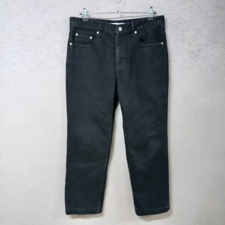 [BUNJANG] Custom A Clock Black Denim Pants Men's / B3-1/커스텀어클락 블랙 데님팬츠 남성