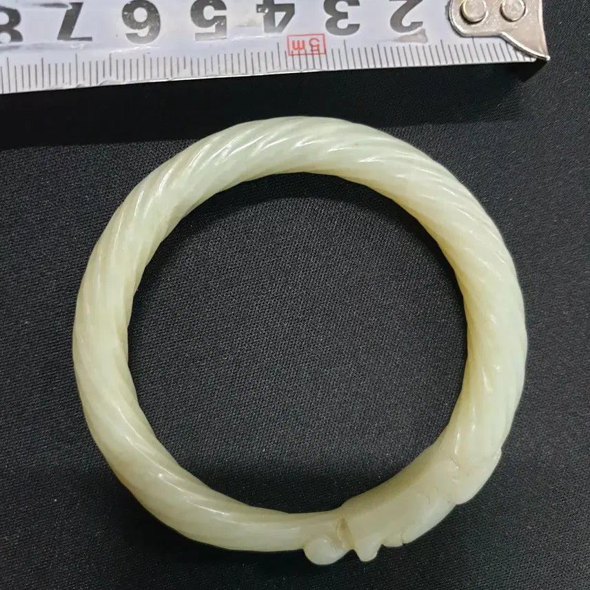 [BUNJANG] Jade Dragon Head Bracelet / (수원만물)용두 화전옥 팔찌