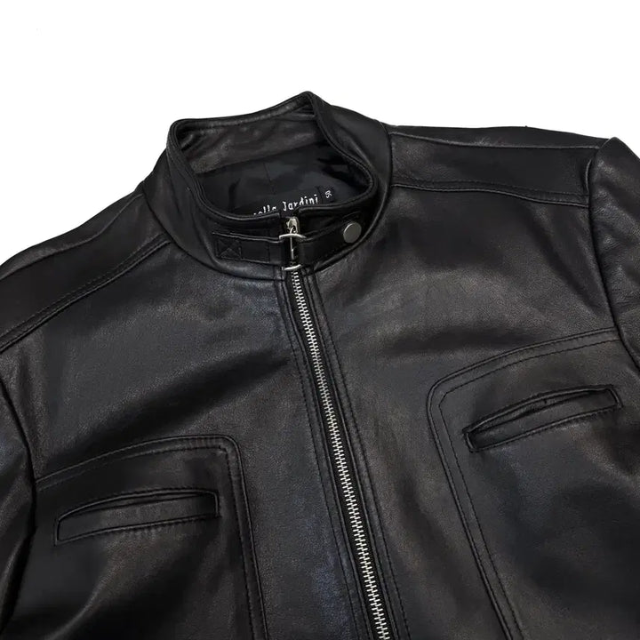 [BUNJANG] Biker Real Leather Lambskin Rider Leather Jacket / 바이커 리얼레더 양가죽 라이더 가죽자켓