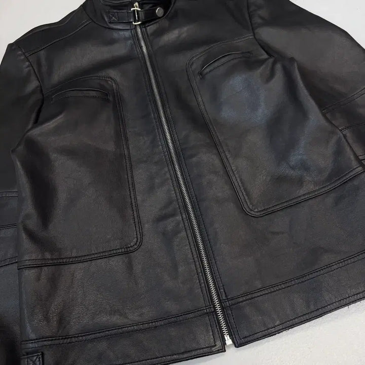 [BUNJANG] Biker Real Leather Lambskin Rider Leather Jacket / 바이커 리얼레더 양가죽 라이더 가죽자켓