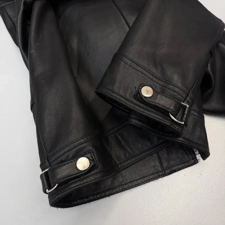 [BUNJANG] Biker Real Leather Lambskin Rider Leather Jacket / 바이커 리얼레더 양가죽 라이더 가죽자켓