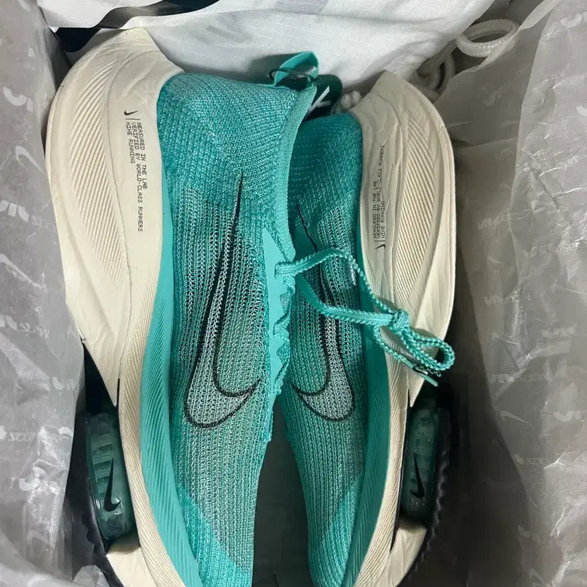 [BUNJANG] Nike Air Zoom Alphafly Next% Hyper Turquoise Running Shoes / 나이키 에어 줌 알파플라이 넥스트% 하이퍼 터콰이즈
