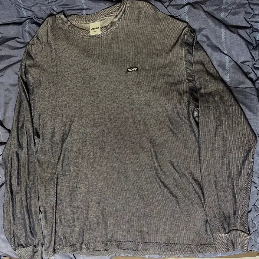 [BUNJANG] Palace Lenticular Long Sleeve Navy Gray / [L] 팔라스 렌티큘러 롱슬리브 네이비 그레이