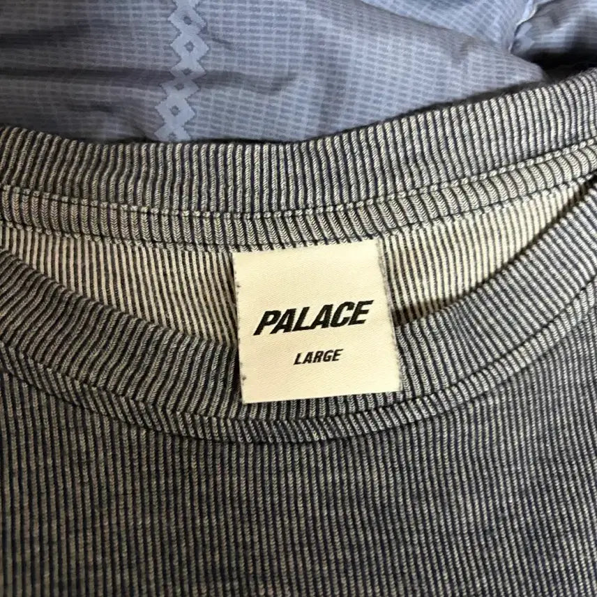[BUNJANG] Palace Lenticular Long Sleeve Navy Gray / [L] 팔라스 렌티큘러 롱슬리브 네이비 그레이