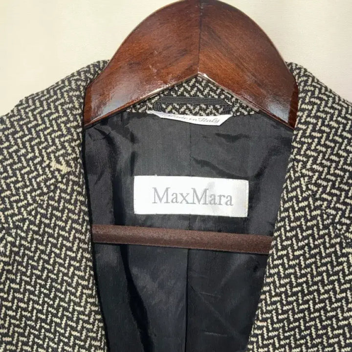 [BUNJANG] Max Mara Herringbone Women's Jacket (Size 55) / 막스마라 헤링본 여성 자켓 (55)