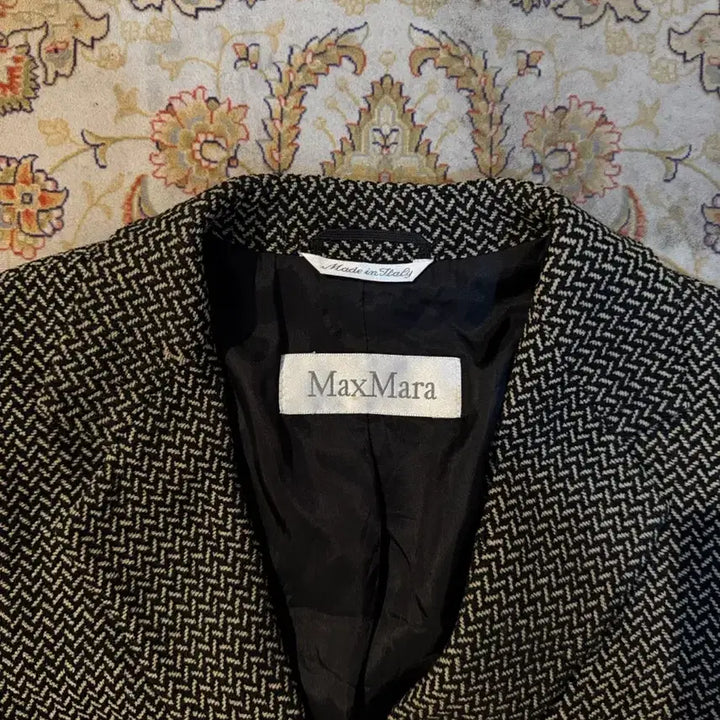 [BUNJANG] Max Mara Herringbone Women's Jacket (Size 55) / 막스마라 헤링본 여성 자켓 (55)