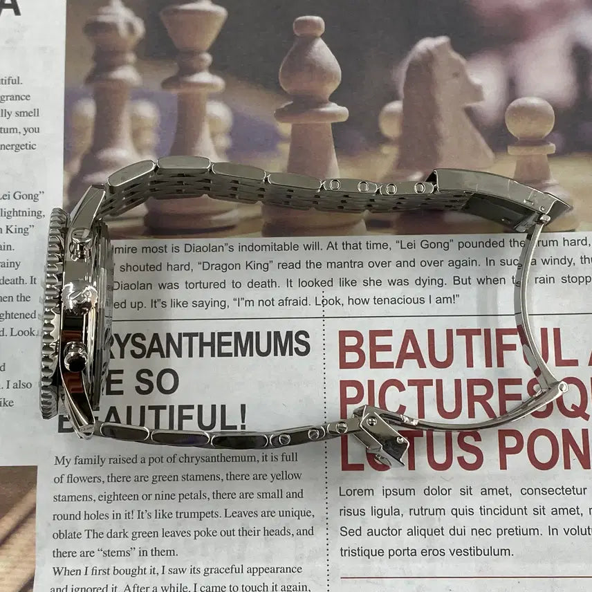 [BUNJANG] Breitling Navitimer 43 B01 Golden Eagle Black Dial Stainless Steel Watch / 브라이틀링 네비타이머43 B01 황금독수리 검판 브슬 [중고명품 리셀온]