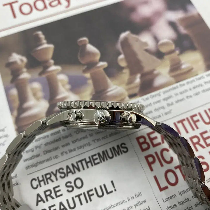 [BUNJANG] Breitling Navitimer 43 B01 Golden Eagle Black Dial Stainless Steel Watch / 브라이틀링 네비타이머43 B01 황금독수리 검판 브슬 [중고명품 리셀온]