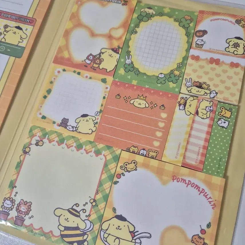 [BUNJANG] Sanrio Pompompurin Retro Memo Pad / 폼폼푸린 레트로 메모지북 포스트잇 새상품