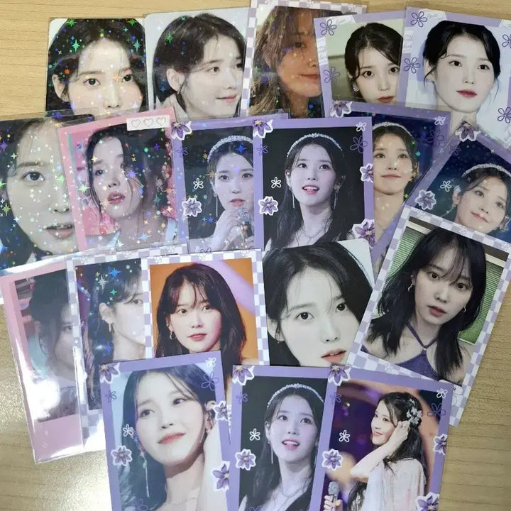 [BUNJANG] IU Unofficial Photocard Bundle Set / 일괄) 아이유 비공굿 포토카드 19장 + 인화 포토 5장