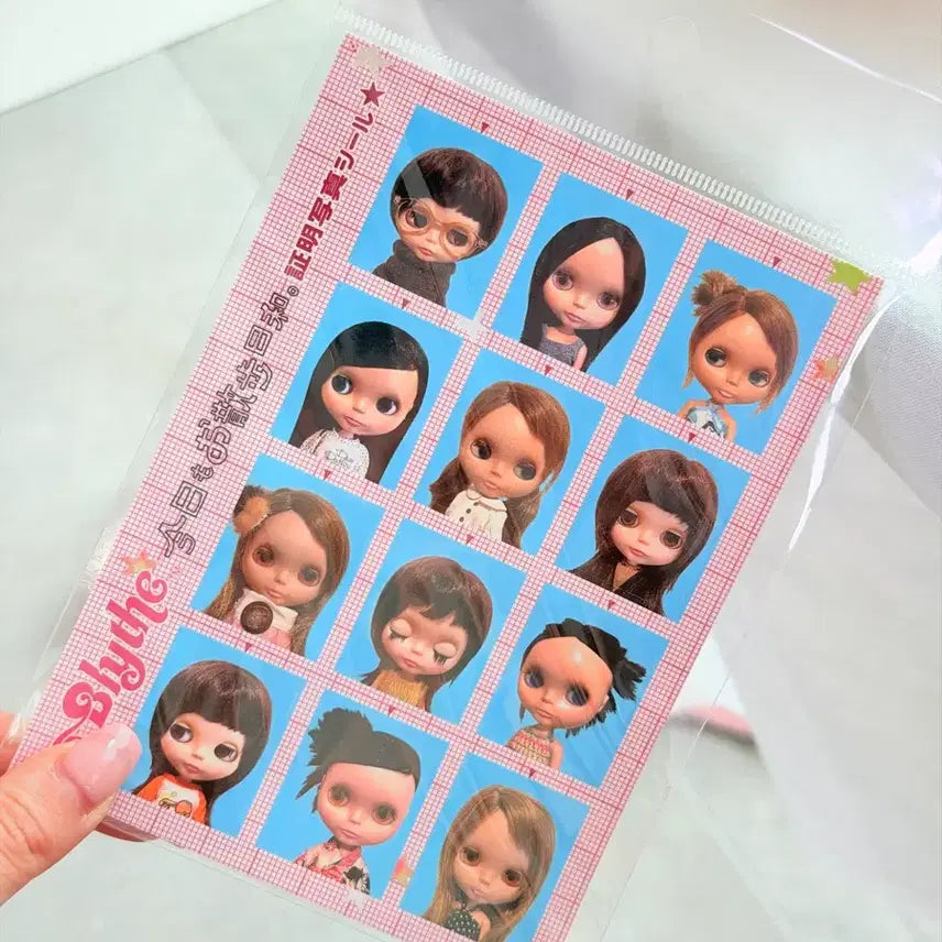 [BUNJANG] Blythe Doll Photo Stickers Bundle Set / 브라이스돌 증명사진 스티커 일괄