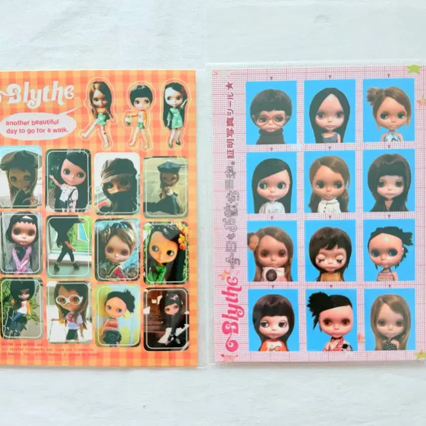 [BUNJANG] Blythe Doll Photo Stickers Bundle Set / 브라이스돌 증명사진 스티커 일괄