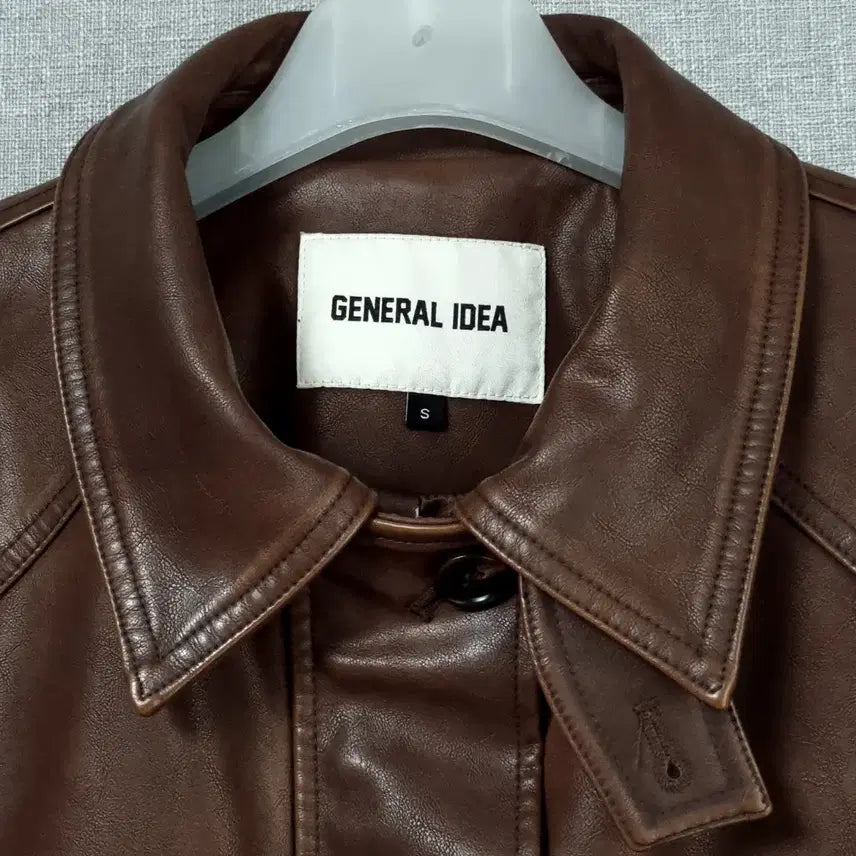 [BUNJANG] General Idea Faux Leather Blouson Jacket / 25년 제너럴아이디어 페이크 레더 블루종점퍼