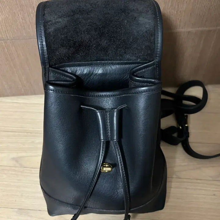 [BUNJANG] COACH Old Coach Leather Backpack / COACH 올드코치 통가죽 레더 블랙 백팩