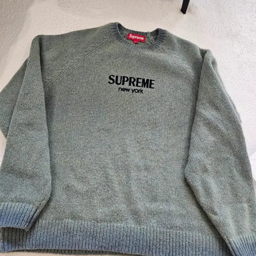[BUNJANG] Supreme Knit Sweater Green [L] / 최종가격-슈프림  니트 스웨터 그린[L]
