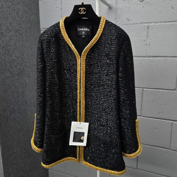 [BUNJANG] Chanel CC Sequin Jacket / [ 백화점판 ] 샤넬 CC 스팽글 자켓 40