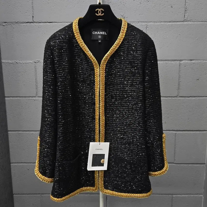 [BUNJANG] Chanel CC Sequin Jacket / [ 백화점판 ] 샤넬 CC 스팽글 자켓 40