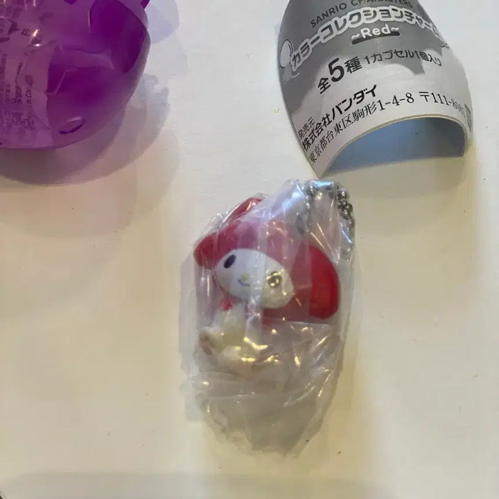 [BUNJANG] Sanrio My Melody Mini Keyring Red / 산리오 컬러 컬렉션 마이멜로디 키링 레드