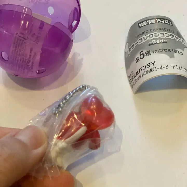 [BUNJANG] Sanrio My Melody Mini Keyring Red / 산리오 컬러 컬렉션 마이멜로디 키링 레드