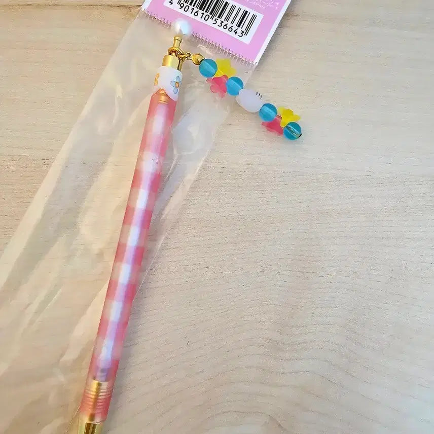 [BUNJANG] Cherry Kitty Bead Ballpoint Pen / 체리키티 볼펜, 비즈 키티 볼펜